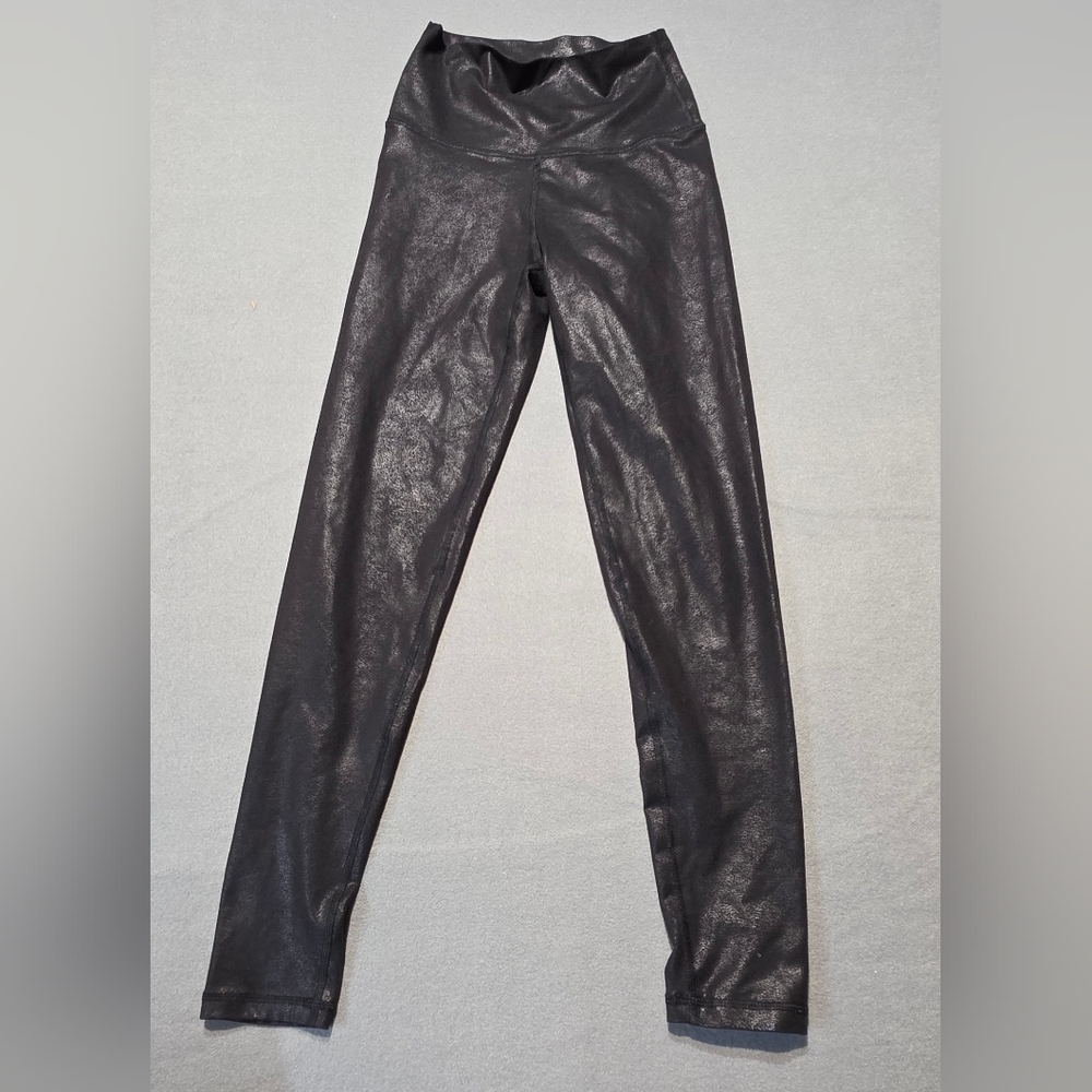 Aerie OfflineShimmer Black Leggings XS EUC Waist 26 Inseam 25